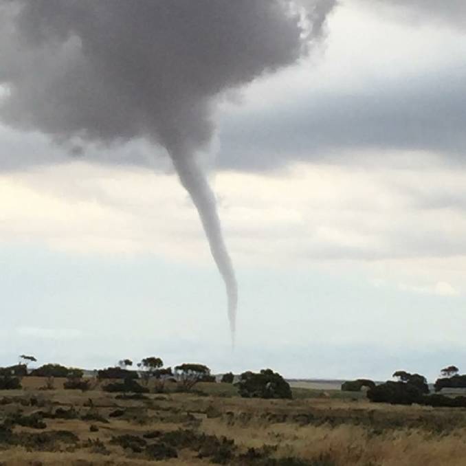 Tornado captured in Monarto, South Australia in 2015. Image Credit: Lisa Bennier