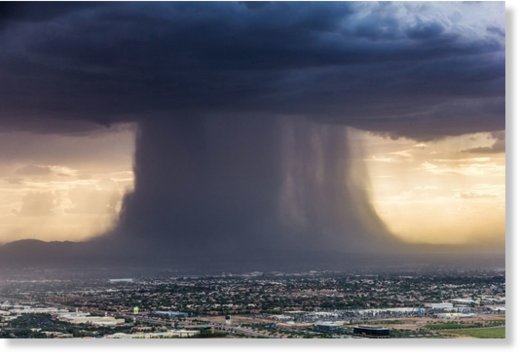 Microburst over Phoenix, Arizona in July 2016 via Jerry Ferguson