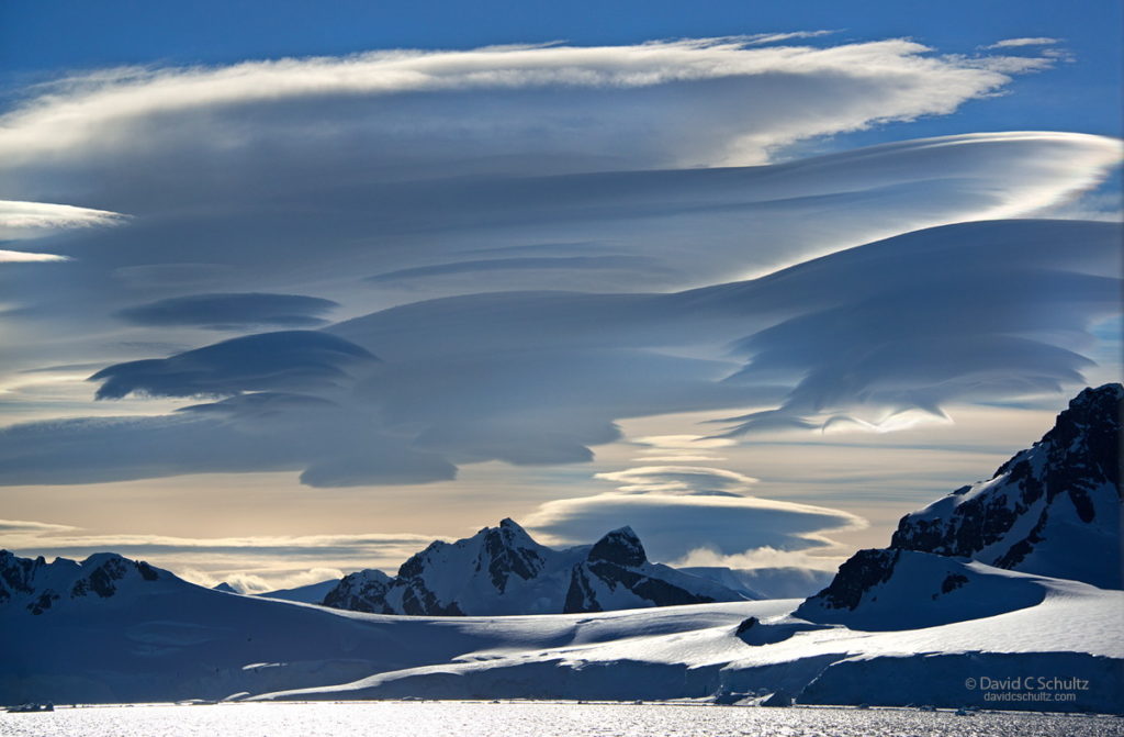 Lenticular clouds over Antarctic via David Schultz